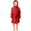 BANZAII TEXTILE INNOVATOR ONLINE Banzaii Accappatoio Bambino e Bambina 8-10 anni, Accappatoio in Microfibra con Cappuccio e Borsa Salvaspazio, Asciugatura Rapida Perfetto per Piscina - Rosso