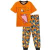 Pokémon Pigiama per Bambini, Adolescenti, Ragazzi, Ragazze, a Maniche Corte, T-Shirt con Pantaloni Lunghi, 7-8 Jahre