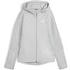 Puma Felpa da Donna con Cappuccio e Zip Evostripe Grigia Taglia XS Codice 677878-04