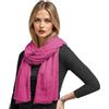 creazioni unique Sciarpa Donna in Fibra di Bamboo Primavera Estate MADE IN ITALY - Foulard Sciarpa Donna Leggera e Traspirante (Fucsia)