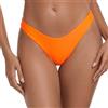 RELLECIGA Moda Mare Donna Brasiliano Slip Bikini Bottom con la Balza Neon Arancio L