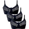 Coconuda Confezione da 3 Reggiseni Camelia Nero 3