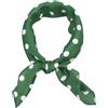 Sourcing map 50 cm/70 cm sciarpa quadrata vintage anni 1950 retrò a pois per la testa e il collo, fazzoletto da collo, Verde, L