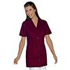 tessile astorino Ricamo 0 - Camice da Lavoro Donna - Divisa per Maestra, Imprese di Pulizia, Parrucchiera, Estetista, Scuola Infanzia - Casacca Personalizzata (Bordeaux, XL)