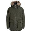 JACK&JONES PLUS Jjconstruct Faux Fur Parka Pls Giacca, Rosin, XXXXL Uomo