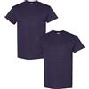 Gildan G5000 - T-shirt da uomo in cotone pesante, confezione da 2 - viola - XL