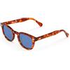 X-LAB XLAB 8004 Occhiali da sole stile moscot, 48mm, Havana Chiaro/Azzurro, Unisex