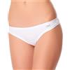 JADEA 6 Paia Brasiliana in Cotone Modal Elasticizzato per Donne e Ragazze (IT, Testo, S, Regular, Regular, Bianco)