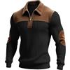 DUHGBNE Felpa Sportiva Giacca Utility con Rinforzi Spalle in Cordura Cerniera Parziale Felpa Tecnica Idrorepellente Senza Pile Uomo con Zip e Cappuccio