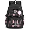 Roffatide Zaino con stampa anime Kuromi casual da lavoro, per laptop, escursioni, viaggi, 43 cm, nero, Cinnamorol N