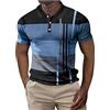 Fulidngzg Polo Uomo Cotone Casual Golf Polo Manica Corta Traspiranti Taglie Forti Estiva Polo Slim Fit Leggero Risvolto T-Shirt Scollo V Manica Corta Tshirt Elegante Slim Fit