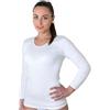 New Day intimo eccezionale Made in Italy- 3 Maglie Intime per Donna Manica Lunga con Pizzo macramé o Bordo Raso in Caldo Cotone (Raso/Bianco,L)