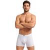Intimitaly Boxer Uomo Cotone 100% (Pacco da 6) Set di Mutande da Uomo Cotone Bianche e Colorate Intimo Underwear IRBU006 (3XL, Bianco)