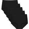 FallSweet Slip Taille Haute Sans déformation, Sous-vêtements pour Femmes, Culottes Sans Couture, Paquet de 5（Nero5,M）