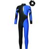 Freebily Body da Ginnastica Artistica Bambina Maniche Lunghe Balletto Leotards Body Danza Classica Ballerina Tuta da Pattinaggio Artistico Bodysuti da Allenamento Dancewear Blu&Nero 13-14 anni
