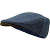 Borges & Scott Lo Sloan - Coppola in Tweed Irlandese e Pelle Nubuck - Cielo Notturno Herringbone M
