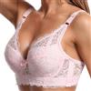 Kontvom Reggiseni Sexy in Pizzo da Donna per Donna Push Up Deep V Reggiseno Senza Cuciture Plus Size Bralette 80A