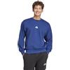 adidas Felpa da uomo Essentials Feel Cozy in pile, blu scuro/bianco, L