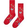 Happy Socks Calzini unisex Happy Socks Gingerbread Stripe Calzino (confezione da 1), Rosso, 42-46