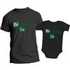 t-shirteria - Coppia Maglietta e Body intimo da giorno Neonato - Idea Regalo per Festa del Papà - T-shirt Padre e Figlio a Manica Corta, 100% Cotone, Leggera e Traspirante