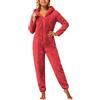 Vhersily 2026 Tuta Da Donna In Pile Teddy Intero Pigiama In Peluche Tinta Unita Con Zip Con Scollo A V, A Maniche Lunghe Morbido Pigiama Caldo da Casa per Lounge e Sleepwear Regalo di San Valentino