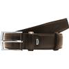 JAGUAR Cintura Uomo Pelle Nera Regolabile con Fibbia in Nickel Satinato, Cinta Firmata ed Elegante, Perfetta come Regalo Compleanno Uomo, 100% Made in Italy (Taglia 100) Testa di Moro