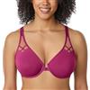 DELIMIRA Donna Reggiseno Aperto Davanti Racerback Magenta Viola 3E
