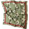 Prettystern Foulard in seta 100% 65x65 cm Donna Uomo bordi arrotolati a mano, sciarpa e fazzoletto in seta, crema verde, 44B
