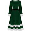 Generico Vestiti natale donna Babbo Natale Abito Lungo Rosso Elegante Costume Da Sera