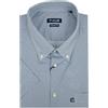 Rionero Camicia da Uomo Manica Corta a Righe Taschino Cotone Classica Estiva XL XXL XXXL Botton Down