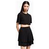 Armani Exchange Super Cropped Logo On Sleeve Tee T-Shirt Donna
