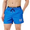 Calvin Klein Boxer Mare CK Piscina Uomo Swimwear con Logo Stampato con Elastico a Vista Articolo KM0KM00740
