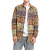 Allthemen Camicia Elegante da Uomo Shirt Elegante a Maniche Lunghe in Lino Stampato Camicia Casual Fantasia Floreale Tops Pattern Unico