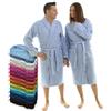 LEBENGOOD - Accappatoio unisex da donna e uomo, 100% cotone spugna americana 400 g, con cintura, tasche, perfetto per la doccia, come vestaglia morbida o come asciugamano (XL,Celeste)