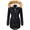 Navahoo La Viva Cappotto Invernale da Donna Nero L