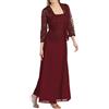 Kobilee Abito Damigella Donna Scollo a V Estivo con Corsetto Vestito Matrimonio Lunghi Mezze Maniche Eleganti Cerimonia Formale de Curvy Cocktail da Sposa Taglie Forti