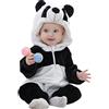 ANUFER Unisex Bambina Cappuccia Pagliaccetto Flanella Carina Animale Tuta Pigiama 0-36 Mesi
