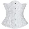 OPLERT Corsetto in raso con lacci sottoseno da donna, corsetto sottoseno, modellante, bustino