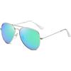 LumiSyne Retrò Occhiali Da Sole Per Uomo Donna Stile Pilota Occhiali Polarizzati Protezione UV 400 Lente Specchiati Montatura In Metallo Per Guida Viaggio