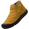 generisch Scarpe invernali a piedi nudi, impermeabili e antineve, ortopediche invernali, da uomo, in peluche, casual, unisex, con calda imbottitura, invernali, per attività all'aria aperta, marrone, 46 EU