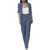 HEONSATI Vestito Cerimonia Donna Taglie Forti Set Due Pezzi Eleganti Manica Lunga Tailleur Da Lavoro Casual Oversize Complete Ufficio Giacche E Pantalone Completo Da Cerimonia Comoda Per Matrimoni E Feste
