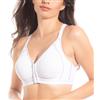 Selene, Reggiseno Donna Sportivo in Microfibra Traspirante, Senza Ferretto e Imbottitura, con Chiusura Davanti, Collezione Nora, Colore Bianco, Taglia 4C