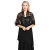 GIBZ Scialle da Donna Ricamato con Glitter Sottili Stole Floreali | Sottili Vintage con Paillettes per Abiti da Sera da Sposa