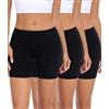Niwicee Pantaloncini Sottogonna Donna Leggings Corti Estivi Antisfregamento con Vita Alta Larga Senza Cuciture Tessuto Fresco Non Si Arrotola per Yoga Ciclismo sotto la Gonna 3 Pezzi