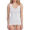 INTIMO 2D Canotta da Donna Lana e Seta Spallina Larga (2/XS, Nero)