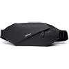 FANDARE Ultraleggero Zaino Monospalla Zaino Spalla Business Borsa a tracolla Uomo Sling Bag Borsello a tracolla per Trekking Ciclismo Viaggio Sports Impermeabile Poliestere Nero