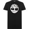 Timberland Uomo T-Shirt con Logo Ad Albero, Black