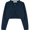 Bolerose Bolero Bambina Cotone Bottone Cuore, Blu Notte, 5-6 Anni