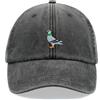 Cap Base Cappellino da baseball con piccione vintage lavato unisex cappello da papà regolabile Bird Watcher