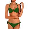 EONAR Bikini Donna Costume da Bagno Push Up Imbottito Reggiseno Due Pezzi Coordinati da Bikini per Donna(XL,Army Green)